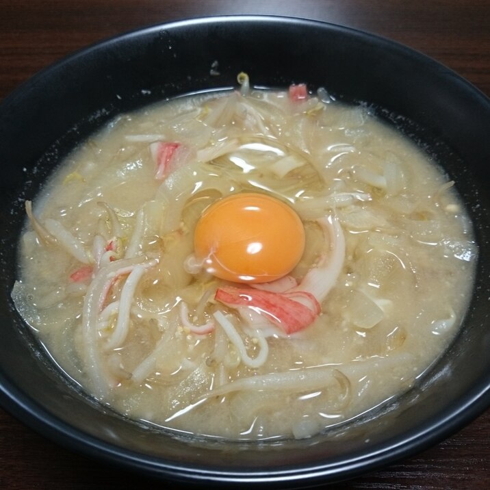 【簡単1人鍋】北海道風カニ味噌鍋（カニかま）